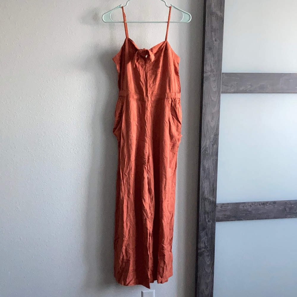 Roxy Rust Colored Cami Jumpsuit